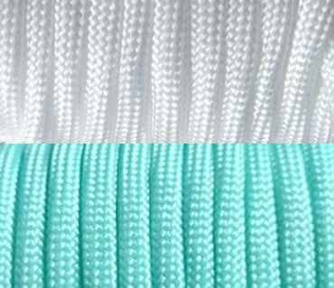 4mm(2色)ホワイト×ペールターコイズ