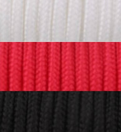 3mm(3色)ブラック×ホワイト×レッド